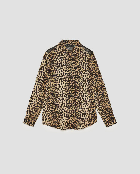 Košile s leopardím vzorem